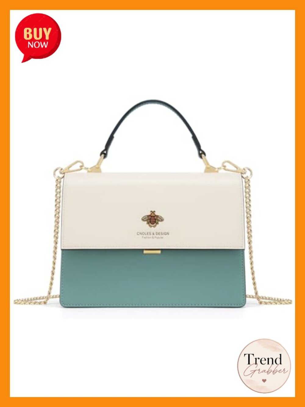 Genuine Leather Crossbody Satchel Bag with Adjustable Strap